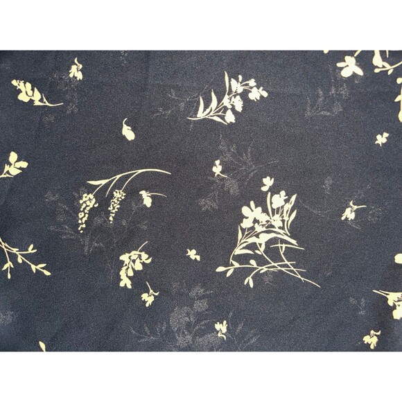 Women's Halogen Floral V-neck Semi Sheer Sleeveless Tulle Trim Top Size M - Picture 5 of 6